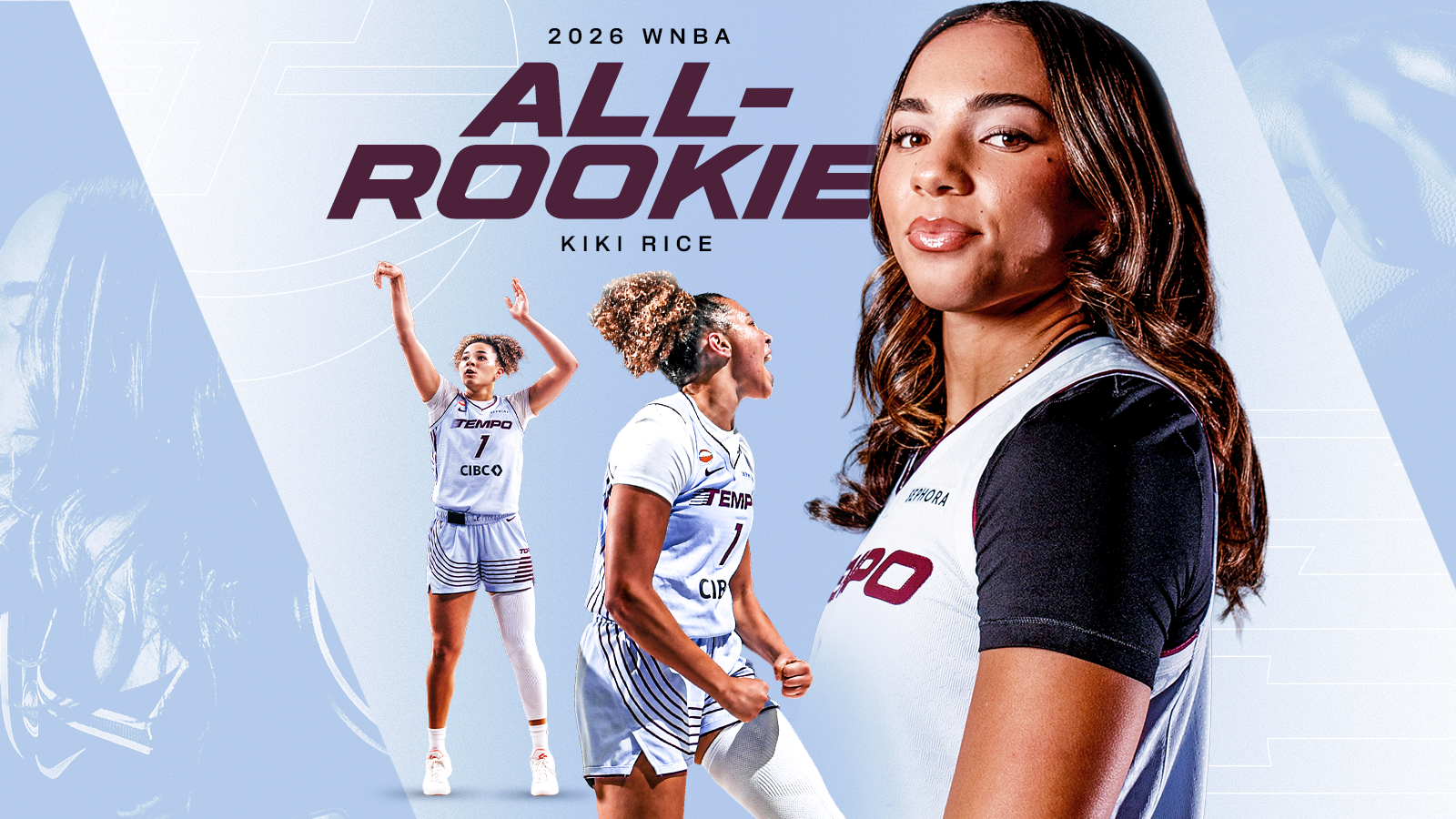 Tempo Guard Kiki Rice Named to 2026 WNBA All-Rookie Team